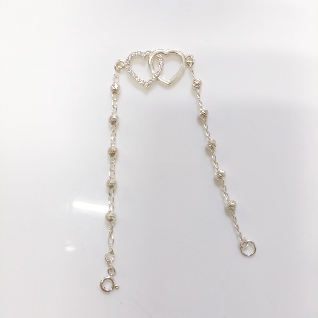 PULSERA TEJIDO TEJIDO ESPECIAL PLATA .925 18 CM 4 GR (NUEVO)