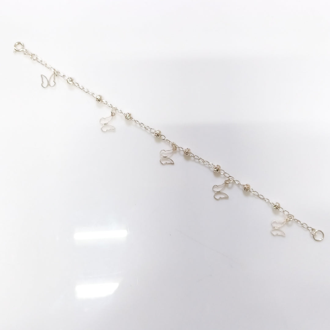 PULSERA TEJIDO ESPECIAL PLATA .925 18 CM 2.8 GR (NUEVO)