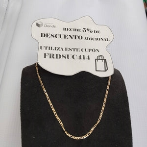CADENAS TEJIDO 3X1 ORO 10K 55 CM 3.2 GR (NUEVO)