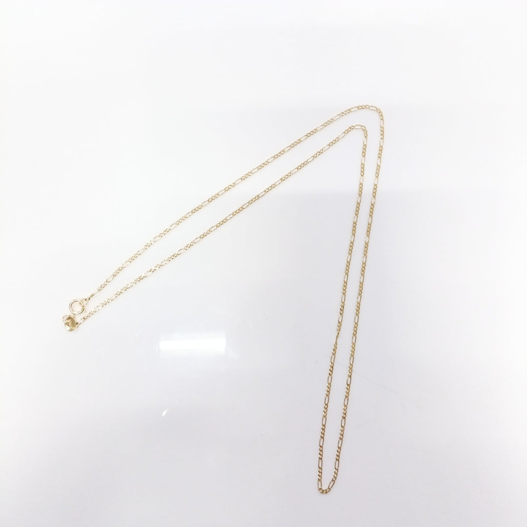CADENAS TEJIDO 3X1 ORO 14K 55 CM 2.4 GR (NUEVO)