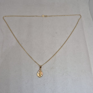 CADENA, MEDALLA RELIGIOSA ORO 10 K 2.4 GRMS (SEMINUEVO)