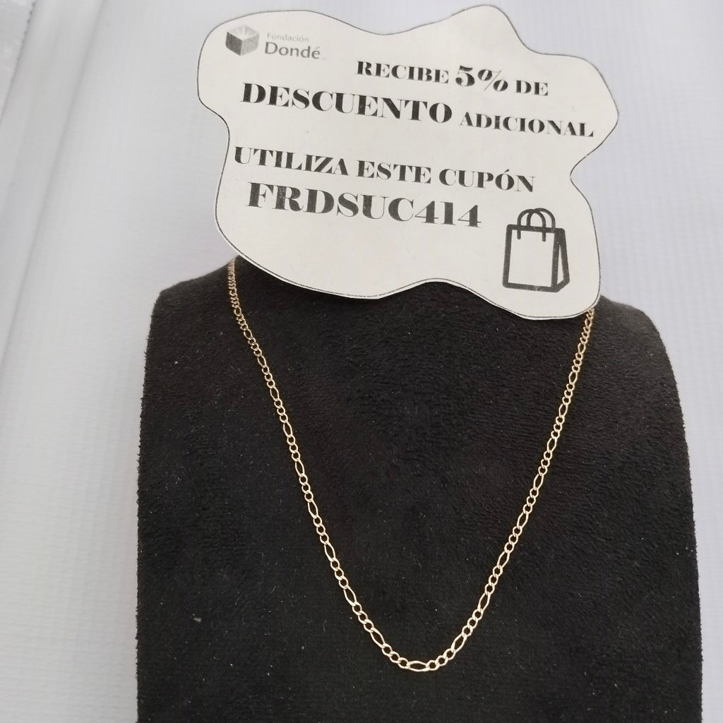 CADENAS TEJIDO ESLABONES ORO 10K 60 CM 2.3 GR (NUEVO)