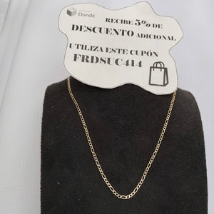 CADENAS TEJIDO ESLABONES ORO 10K 60 CM 2.3 GR (NUEVO)