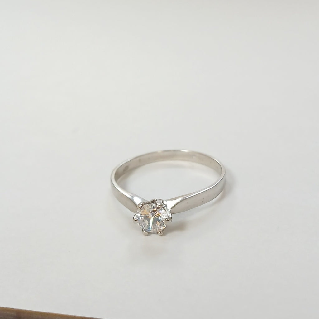 SOLITARIO ORO BLANCO 14 K 1,90 GRMS (SEMINUEVO)