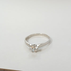 SOLITARIO ORO BLANCO 14 K 1,90 GRMS (SEMINUEVO)