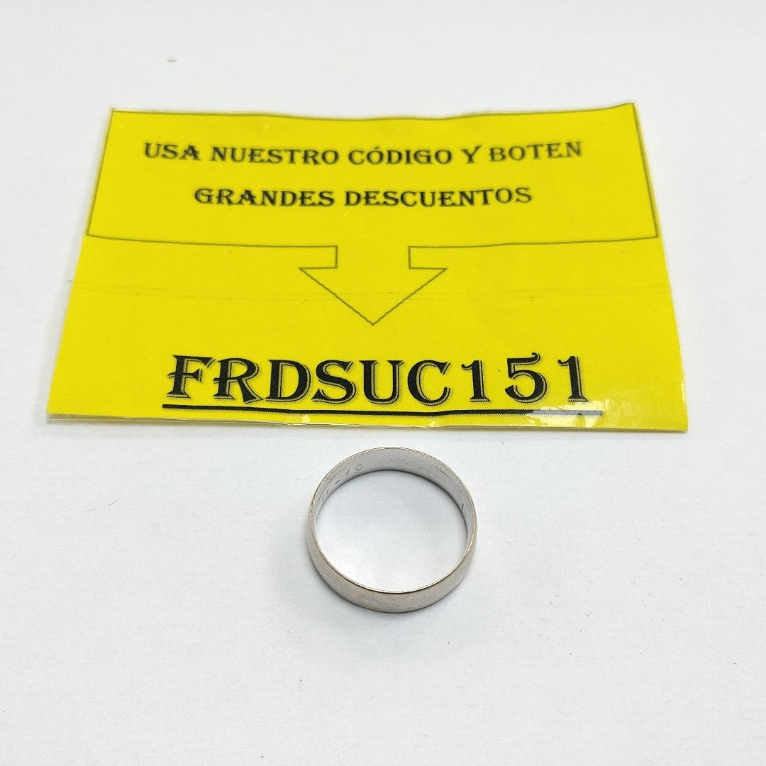 ARGOLLA ORO BLANCO 14 K 2.8 GRMS (SEMINUEVO)