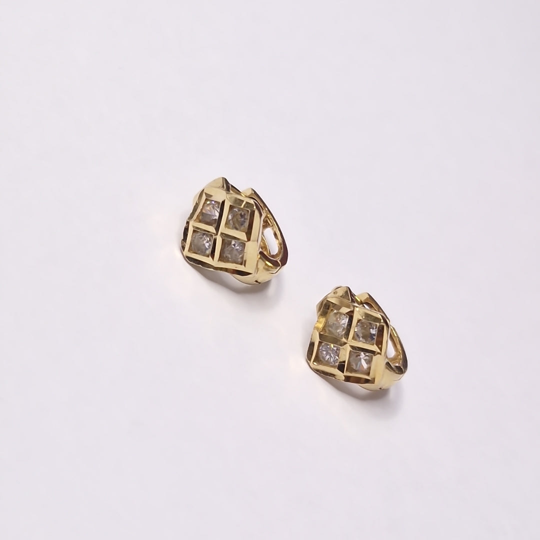 ARRACADAS PAR ORO 14 K 2.8 GRMS (SEMINUEVO)