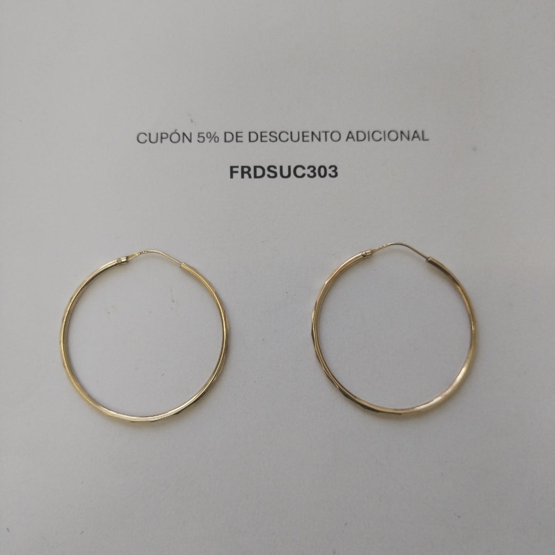 ARRACADAS PAR ORO 14 K 3.2 GRMS (SEMINUEVO)