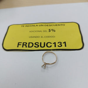 SOLITARIO ORO 14 K 1.3 GRMS (SEMINUEVO)