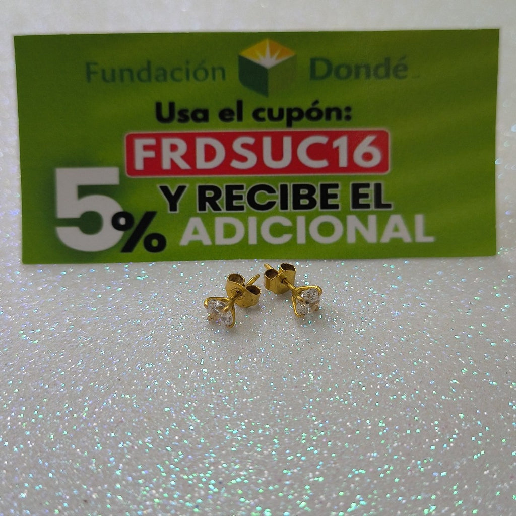 BROQUELES PAR ORO 10 K 1 GRMS (SEMINUEVO)