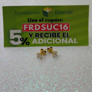 BROQUELES PAR ORO 10 K 1 GRMS (SEMINUEVO)