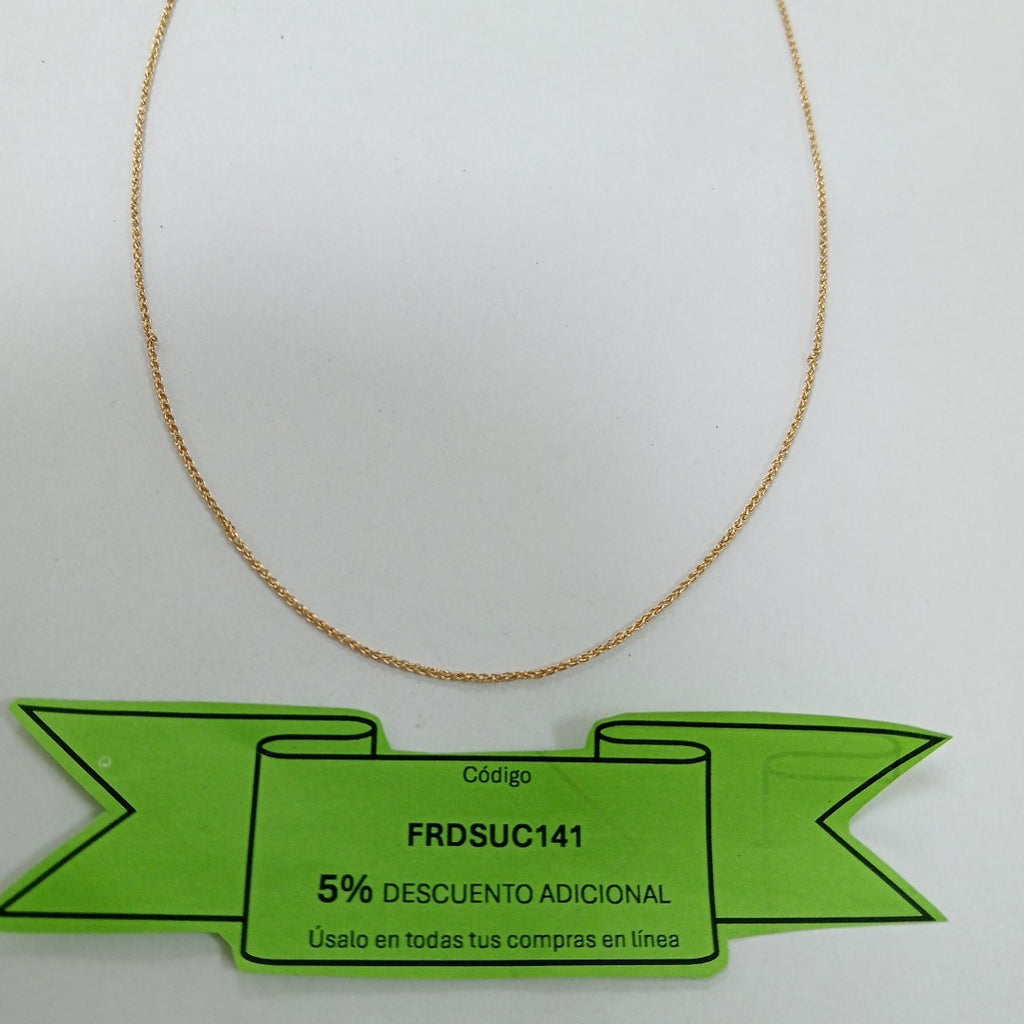 CADENA ORO 18 K 2.2 GRMS (SEMINUEVO)