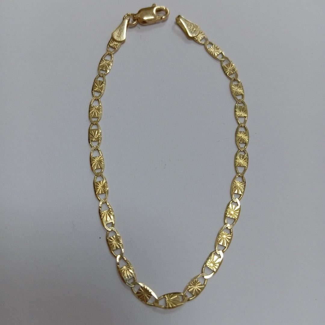 PULSERAS GUCHI ORO 14K 18 CM 2.9 GR (NUEVO)