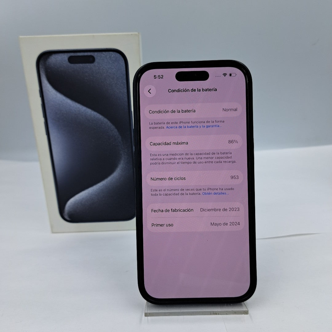 CELULAR APPLE IPHONE 15 PRO A3101 128 GB 8 GB RAM (SEMINUEVO)