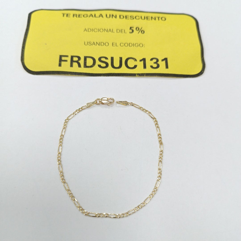 PULSERAS 3X1 ORO 14K 18 CM 1.5 GR (NUEVO)