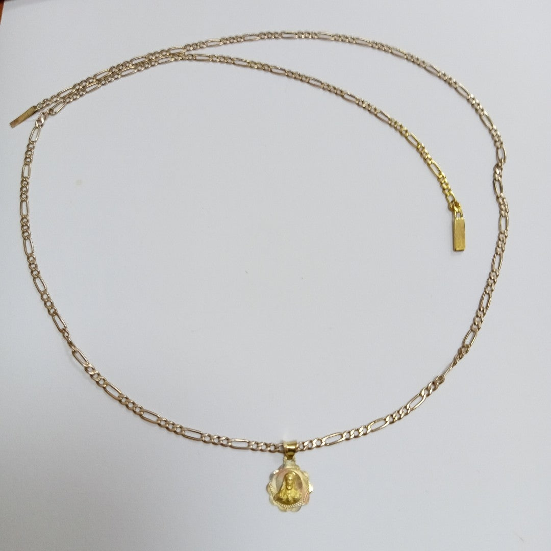 CADENA, DIJE ORO 8 K 9.6 GRMS (SEMINUEVO)