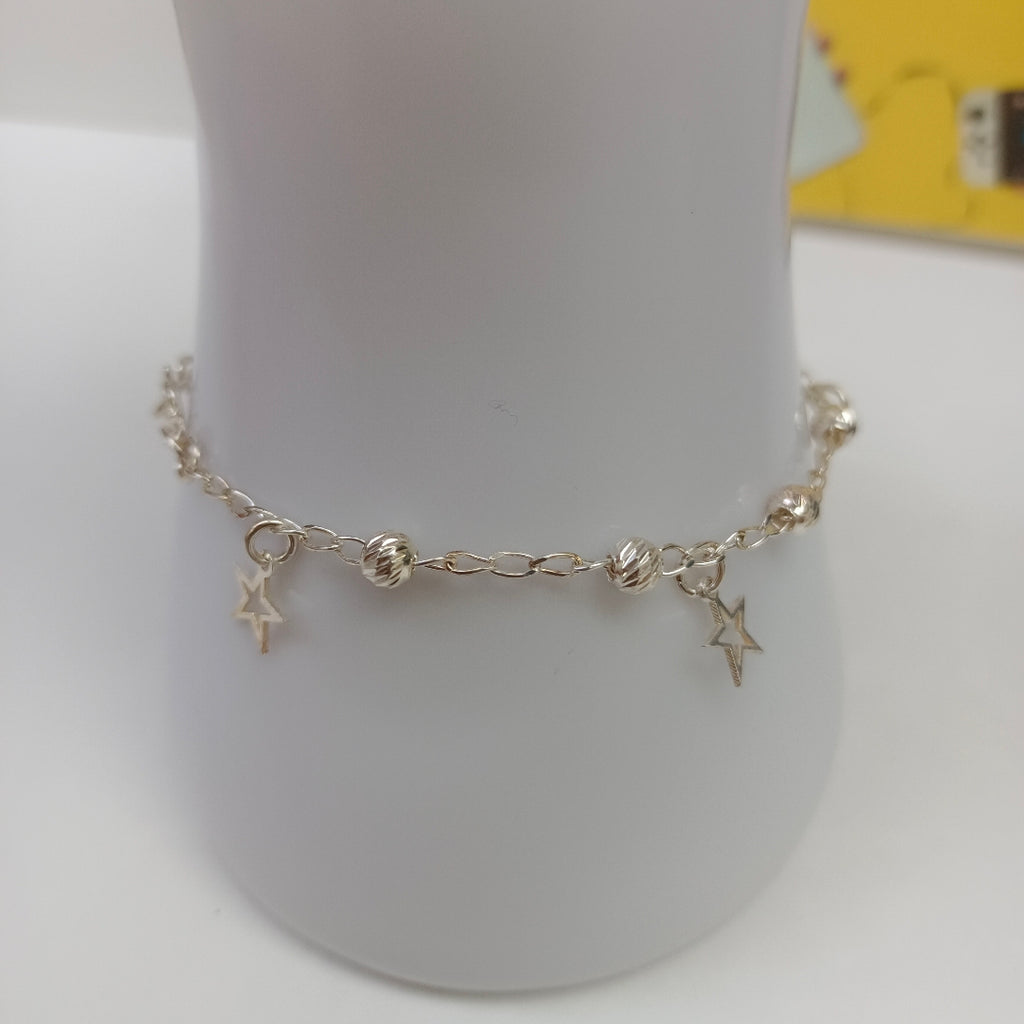 PULSERA TEJIDO ESPECIAL PLATA .925 18 CM 2.7 GR (NUEVO)