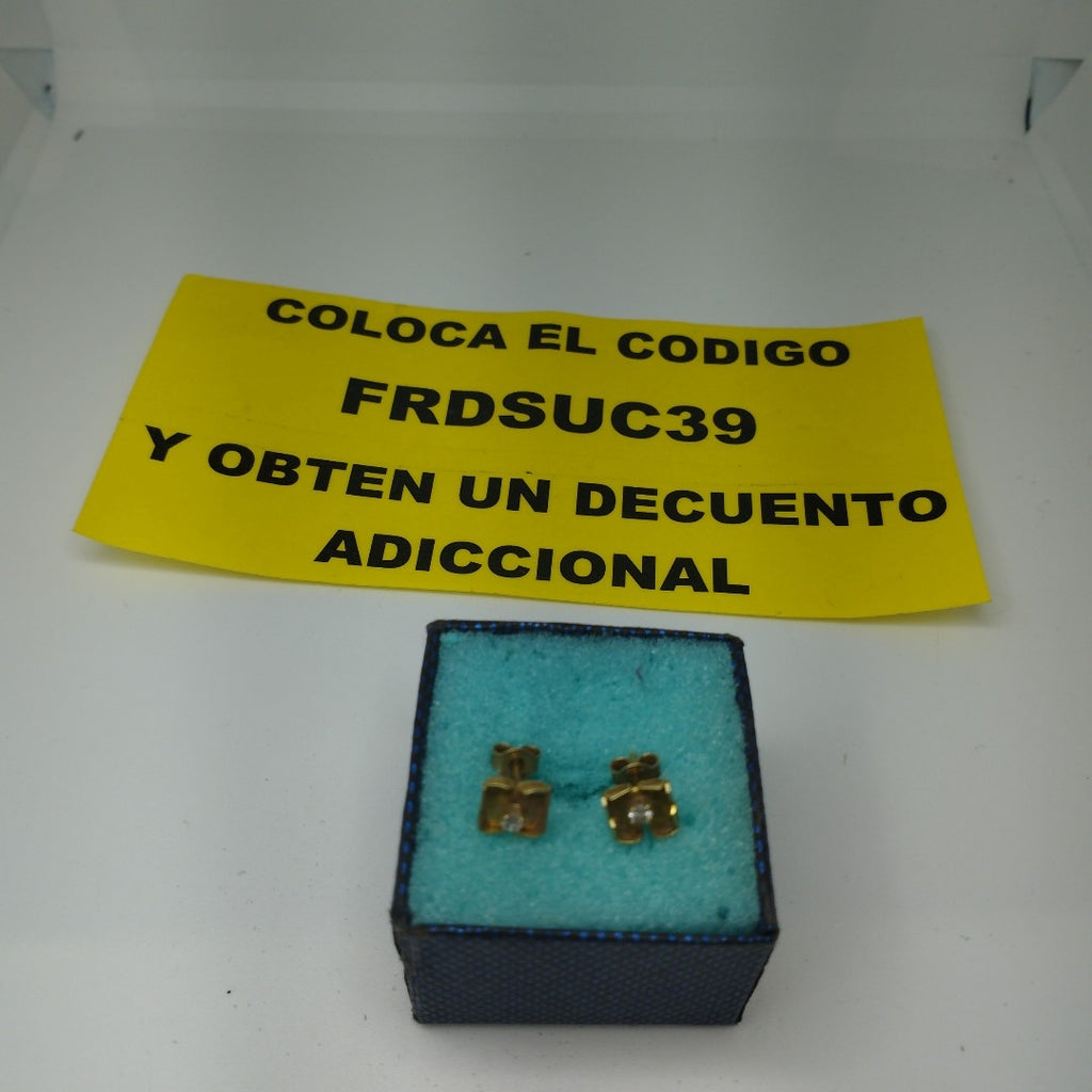 ARETES PAR ORO 10 K 1,60 GRMS (SEMINUEVO)