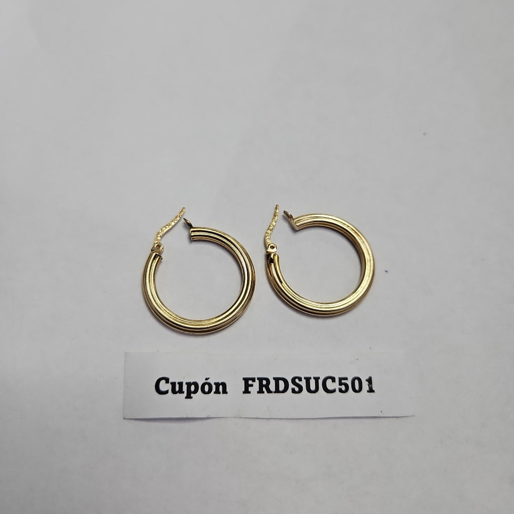 ARRACADAS PAR ORO 14 K 2,90 GRMS (SEMINUEVO)