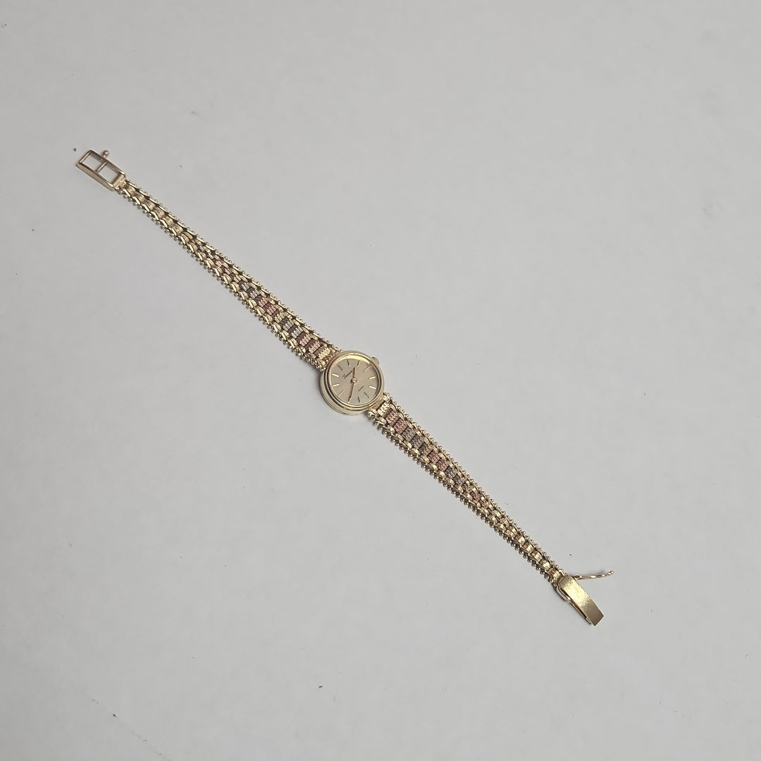 RELOJ CAJA Y PULSO ORO ORO 14 K 20.5 GRMS (SEMINUEVO)