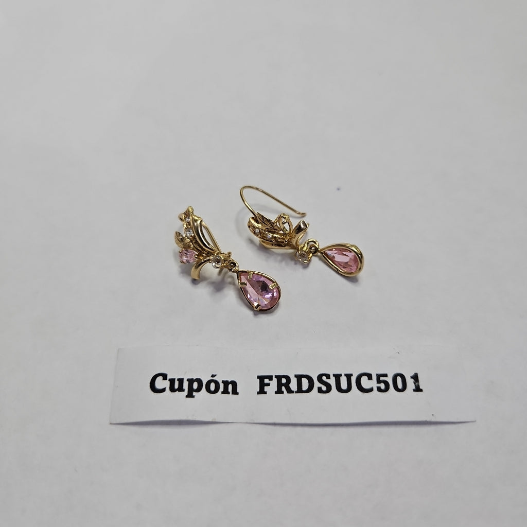 ARETES PAR ORO 14 K 2.7 GRMS (SEMINUEVO)