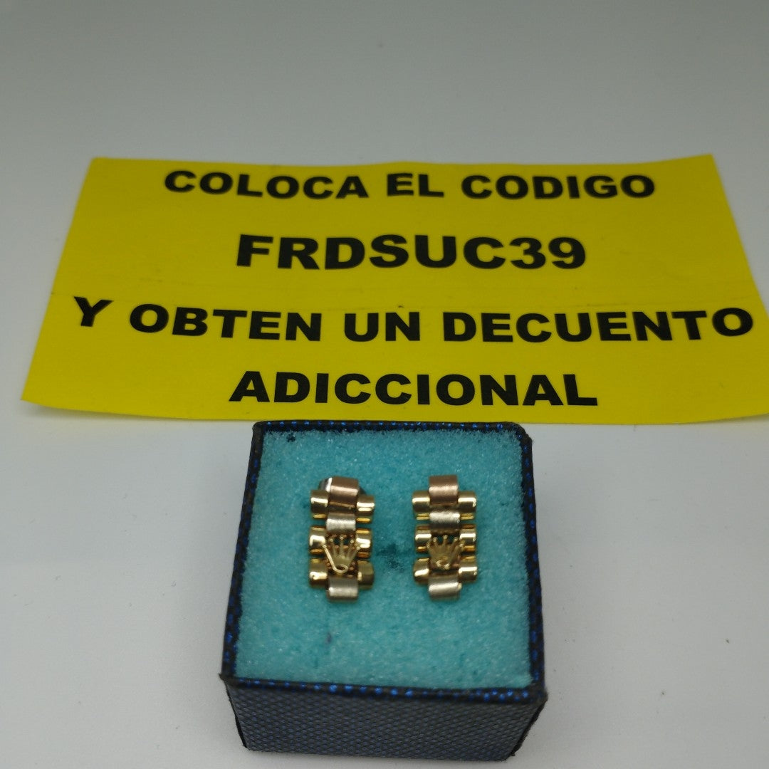 ARETES PAR ORO 14 K 4 GRMS (SEMINUEVO)