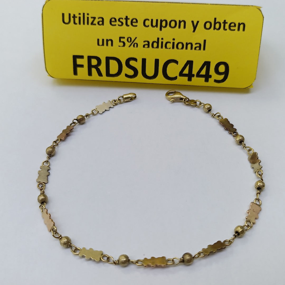PULSERA ORO, OTROS METALES 8 K 2.9 GRMS (SEMINUEVO)