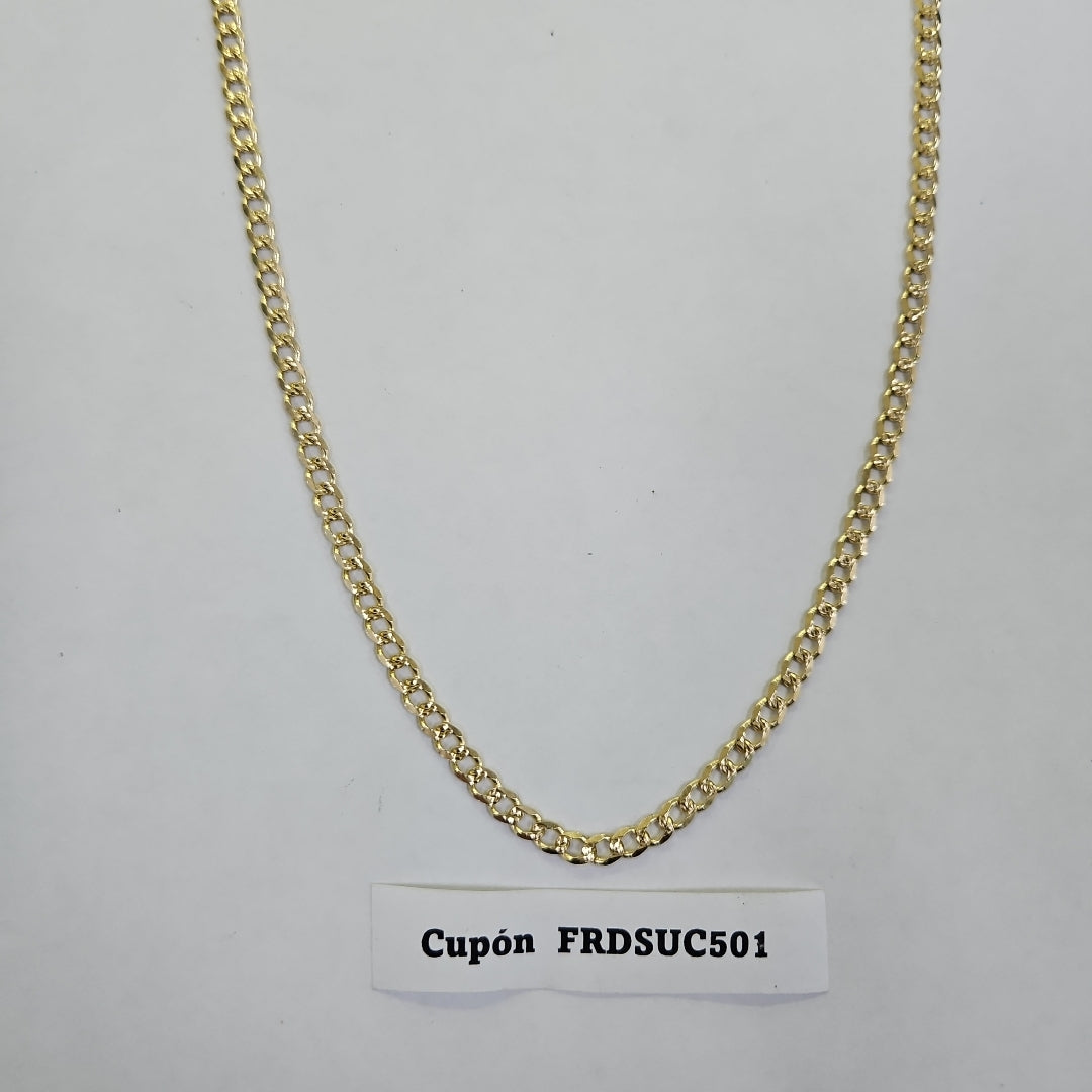 CADENAS BARBADA ORO 14K 55 CM 13.2 GR (NUEVO)