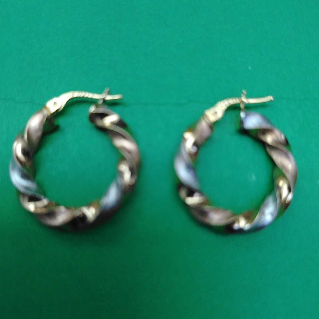 ARRACADAS PAR ORO, RODIADO 14 K 2.1 GRMS (SEMINUEVO)