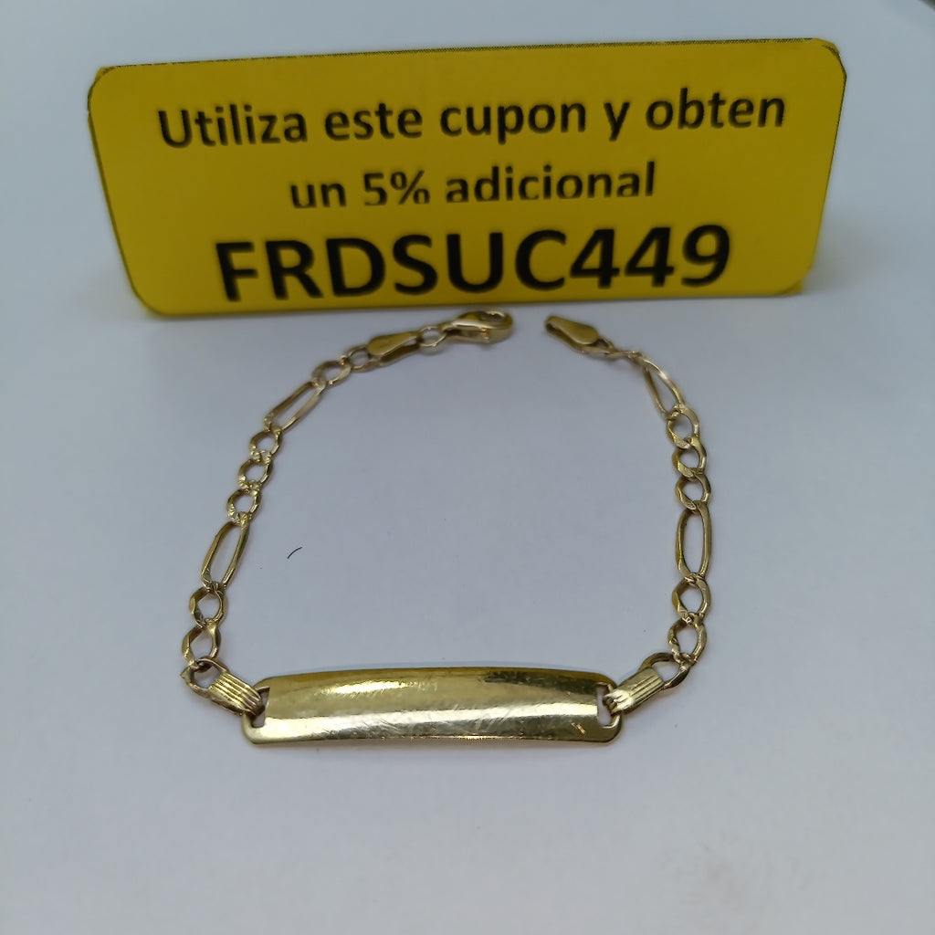 ESCLAVA ORO,RODIADO 14 K 3,20 GRMS (SEMINUEVO)