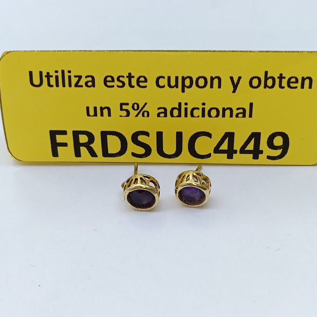 BROQUELES PAR ORO 14 K 1.8 GRMS (SEMINUEVO)