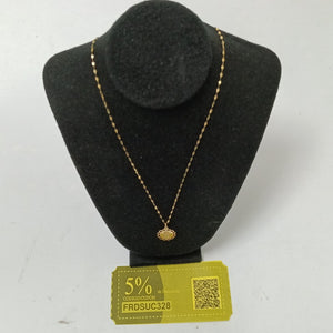 CADENA, MEDALLA RELIGIOSA ORO 10 K 2.7 GRMS (SEMINUEVO)