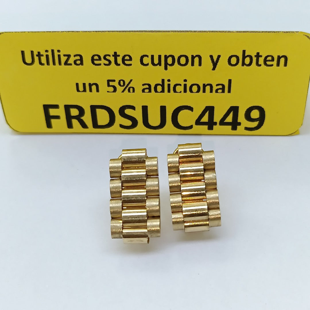 ARETES PAR ORO 14 K 10,30 GRMS (SEMINUEVO)