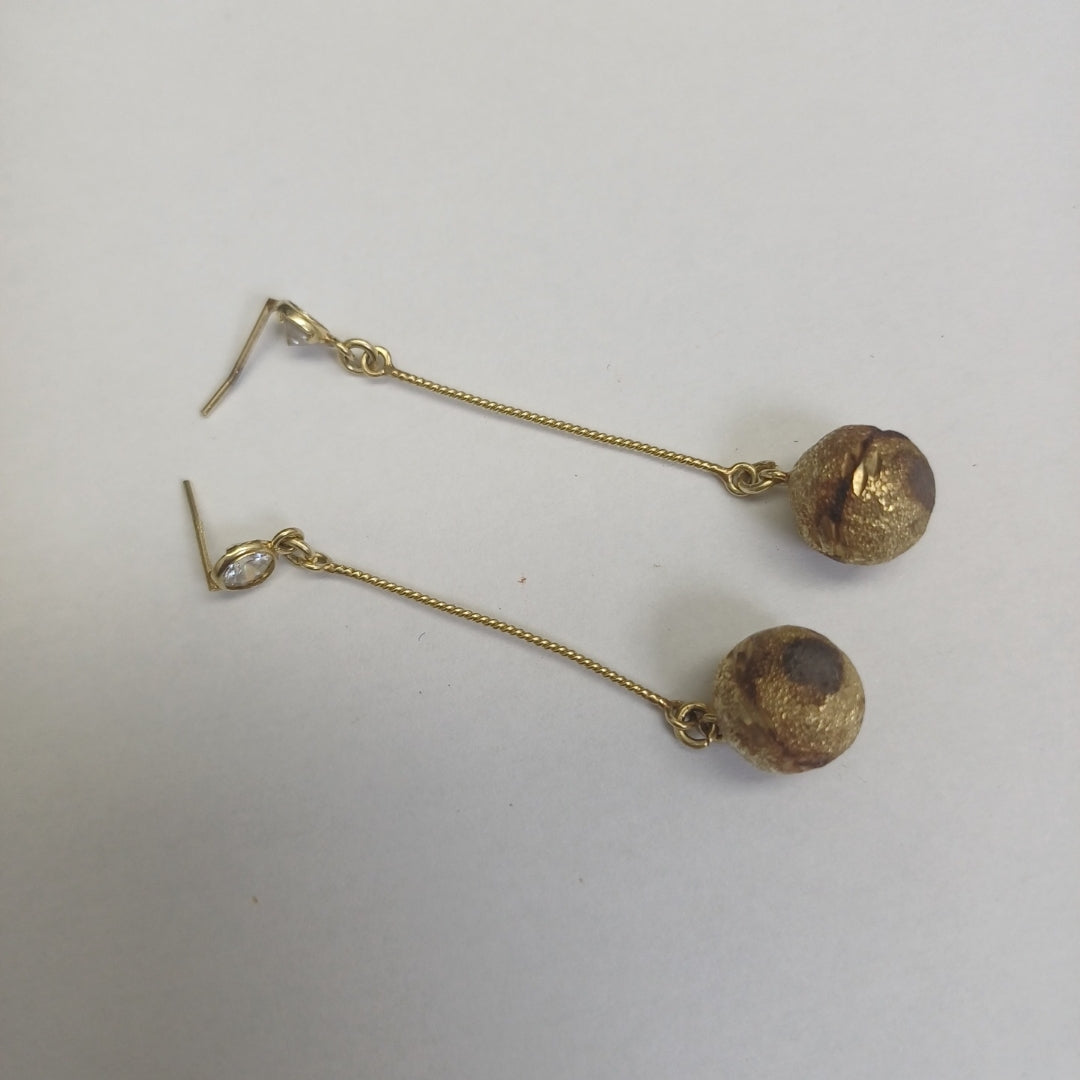 BROQUELES PAR ORO 14 K 4,20 GRMS (SEMINUEVO)