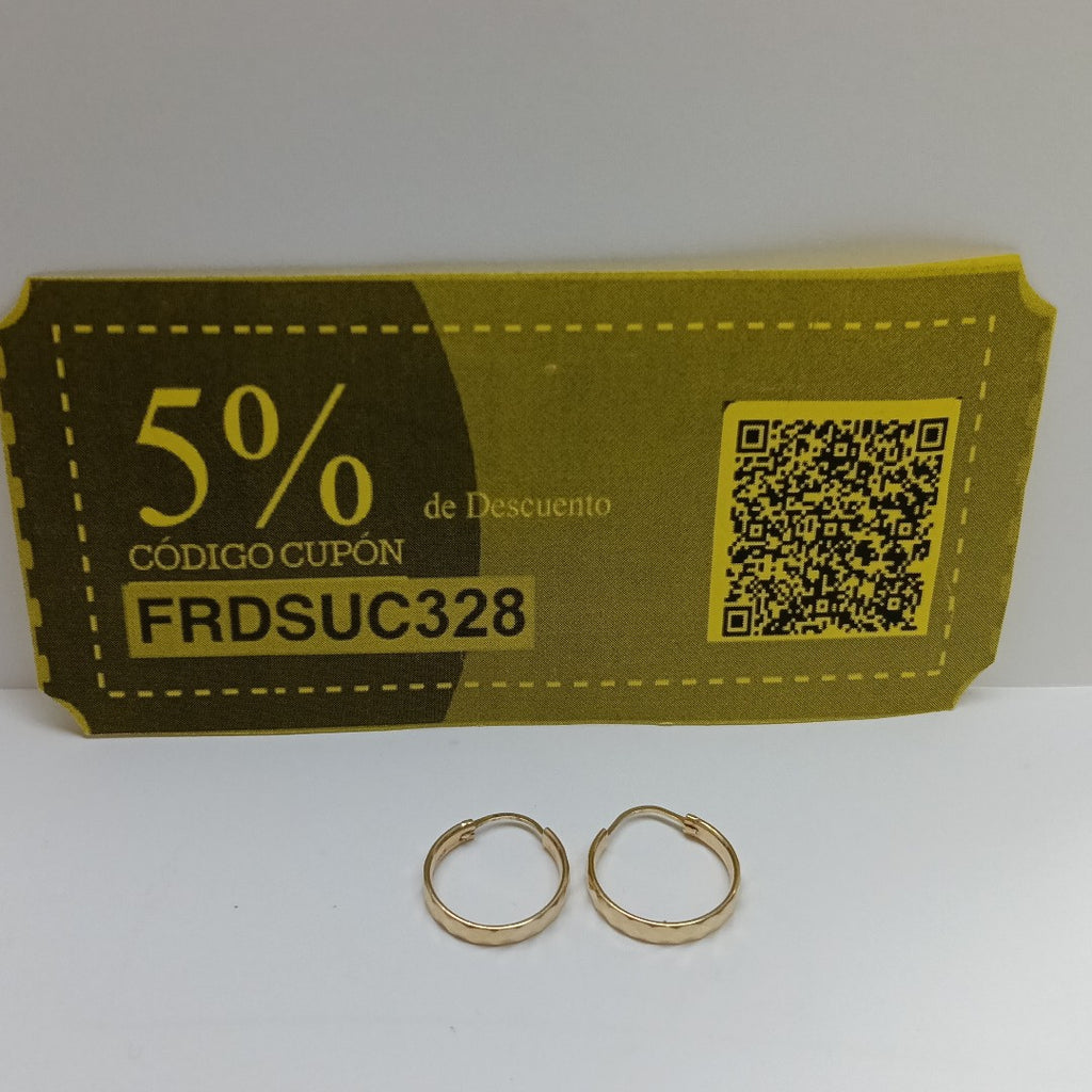 ARRACADAS PAR ORO 14 K 1.7 GRMS (SEMINUEVO)