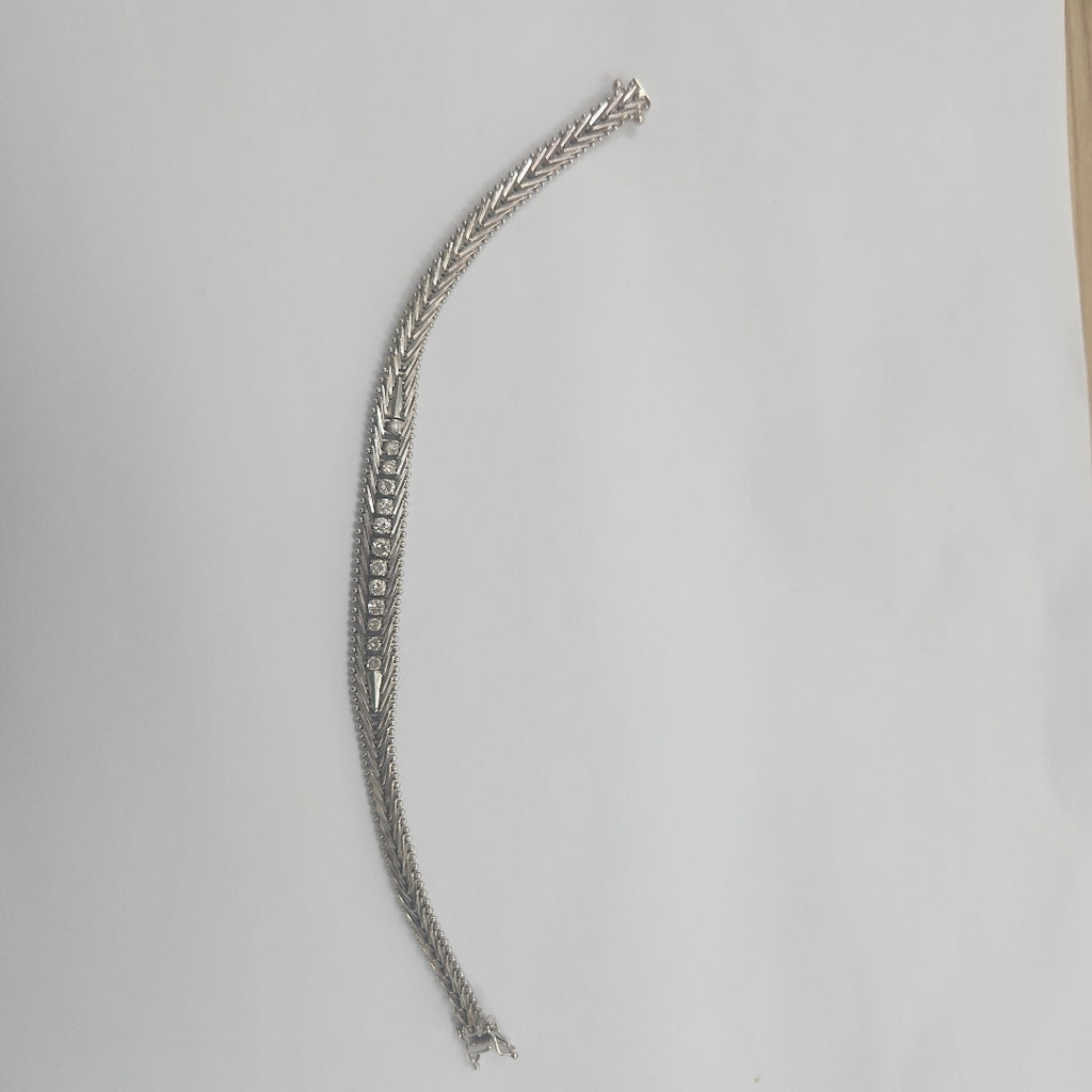 PULSERA ORO BLANCO 14 K 24,00 GRMS (SEMINUEVO)