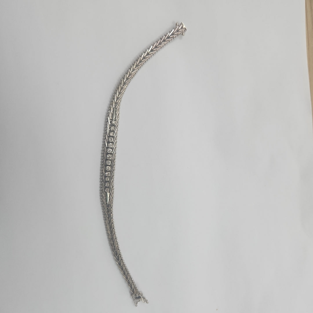 PULSERA ORO BLANCO 14 K 24,00 GRMS (SEMINUEVO)