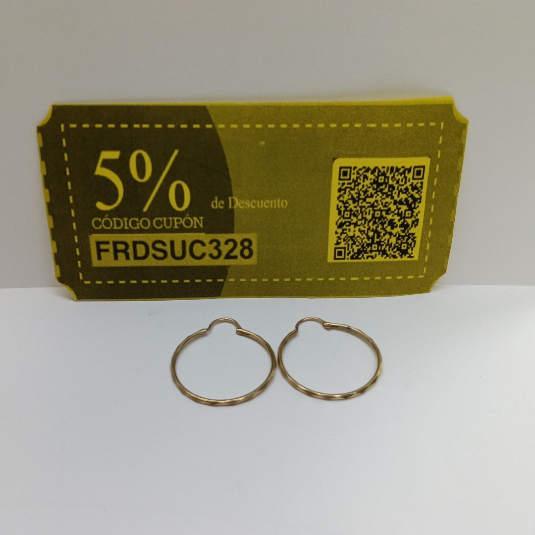 ARRACADAS PAR ORO 10 K 1.6 GRMS (SEMINUEVO)