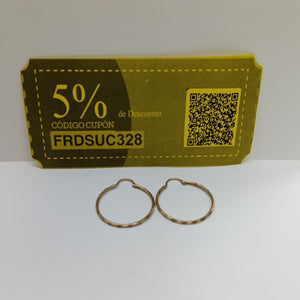 ARRACADAS PAR ORO 10 K 1.6 GRMS (SEMINUEVO)