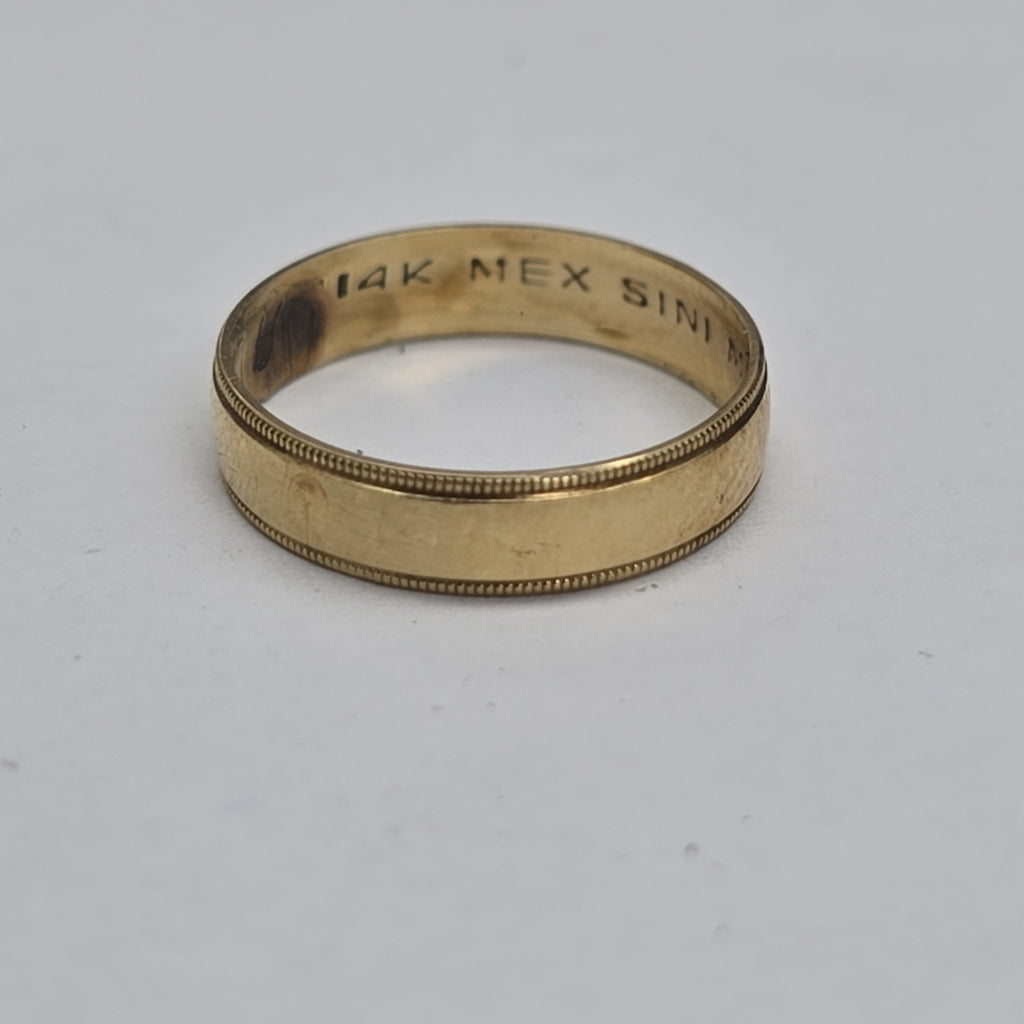 ARGOLLA ORO 14 K 1.4 GRMS (SEMINUEVO)