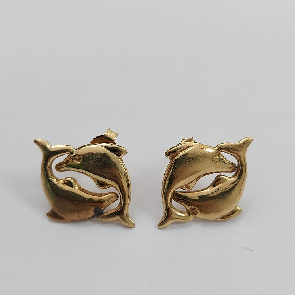 ARETES PAR ORO 14 K 1.6 GRMS (SEMINUEVO)