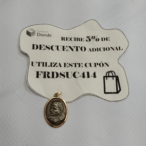 MEDALLA RELIGIOSA ORO 14 K 3.9 GRMS (SEMINUEVO)