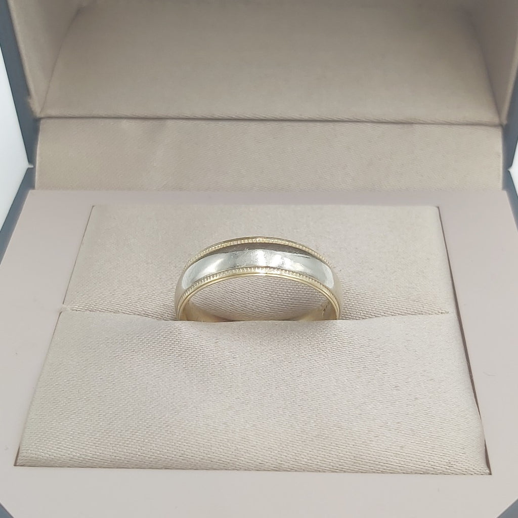 ARGOLLA ORO COMBINADO 14 K 6,10 GRMS (SEMINUEVO)