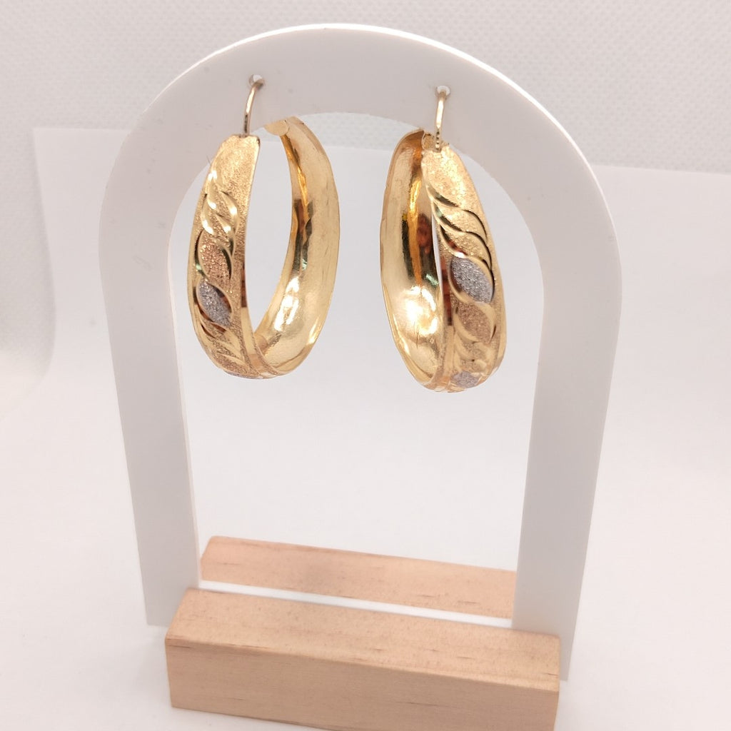 ARRACADAS PAR ORO 10 K 6.2 GRMS (SEMINUEVO)
