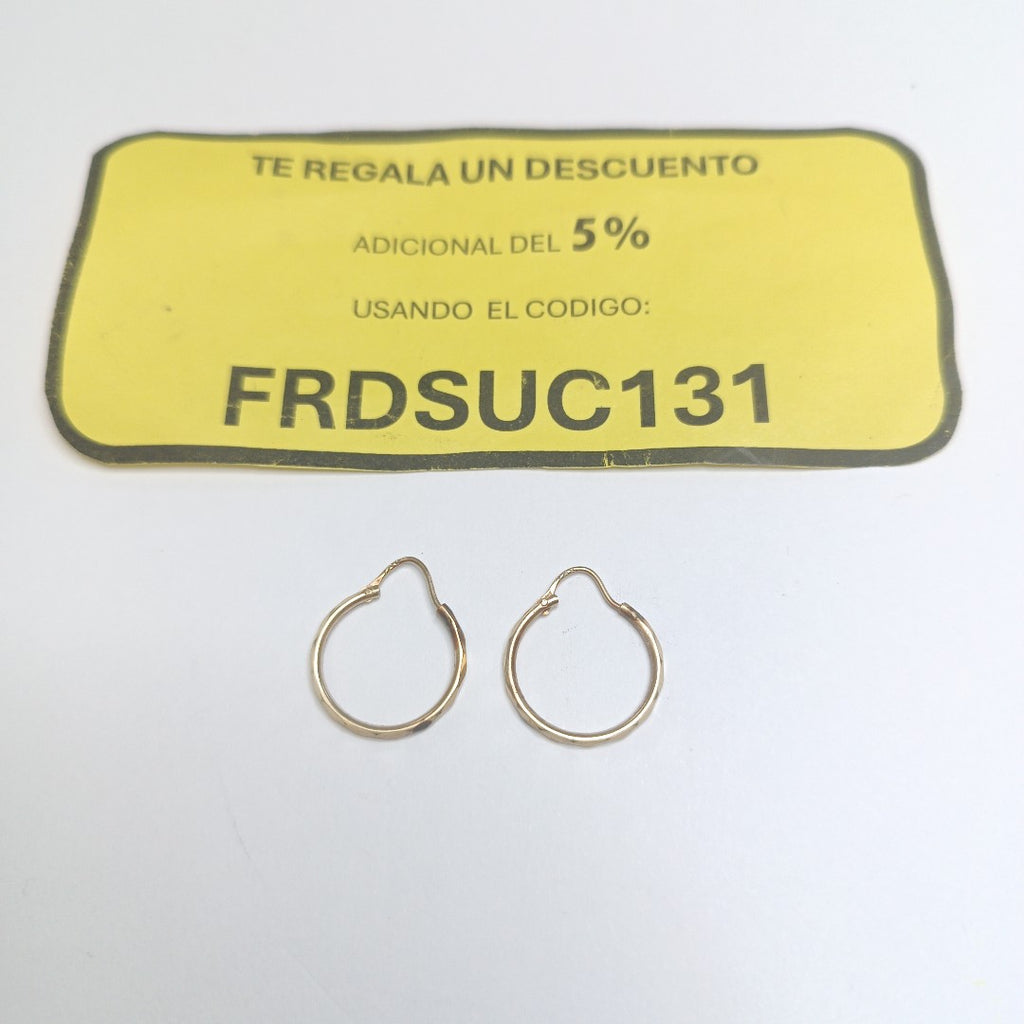 ARRACADAS PAR ORO 14 K 1.1 GRMS (SEMINUEVO)