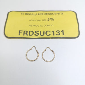 ARRACADAS PAR ORO 14 K 1.1 GRMS (SEMINUEVO)
