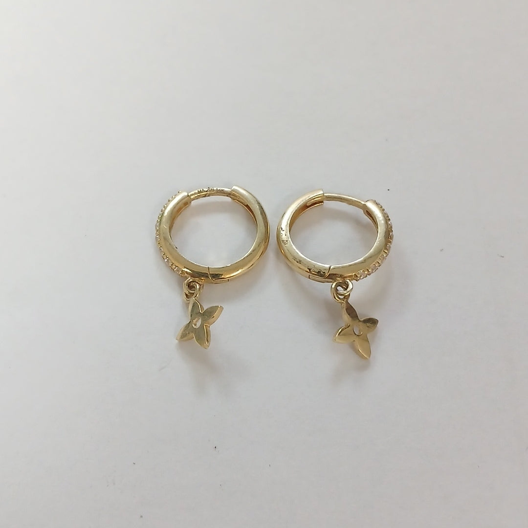 ARRACADAS PAR ORO 14 K 1,90 GRMS (SEMINUEVO)