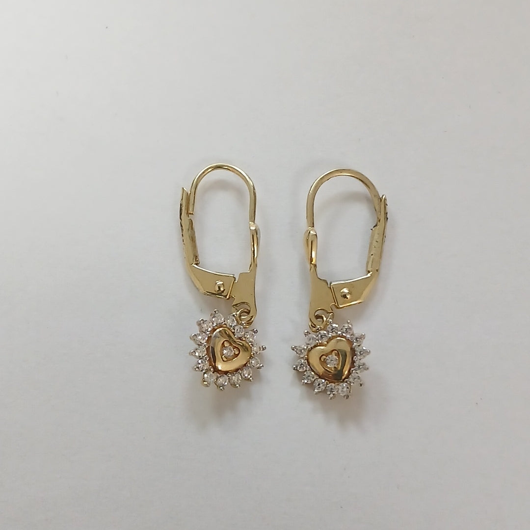 ARETES PAR ORO 14 K 2,20 GRMS (SEMINUEVO)
