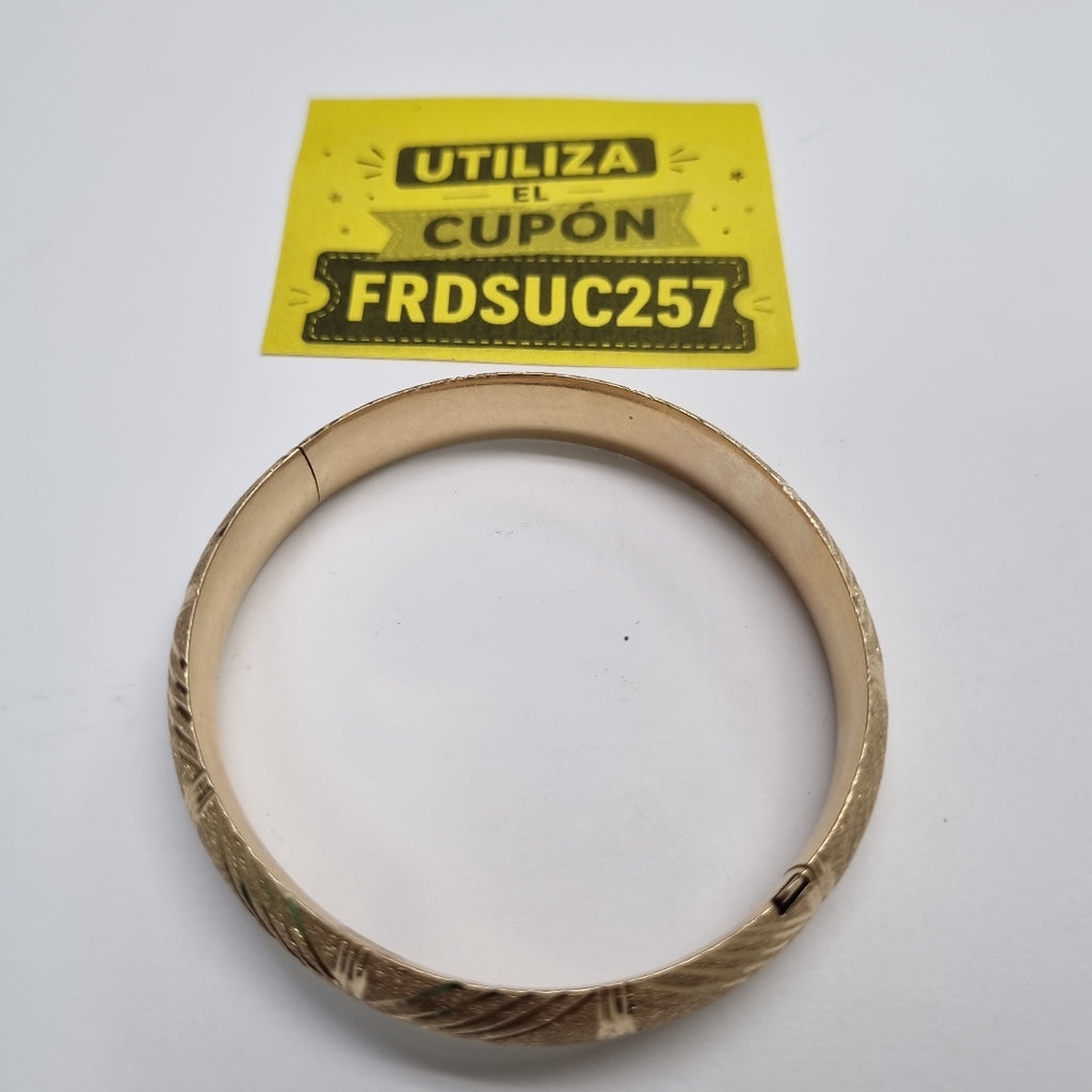 PULSERA RIGIDA ORO 14 K 14.3 GRMS (SEMINUEVO)
