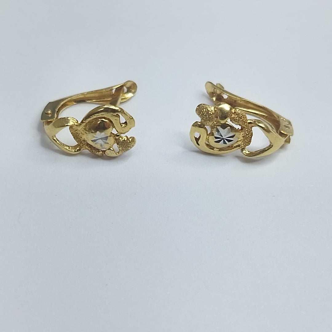 BROQUELES PAR ORO 14 K 1,50 GRMS (SEMINUEVO)